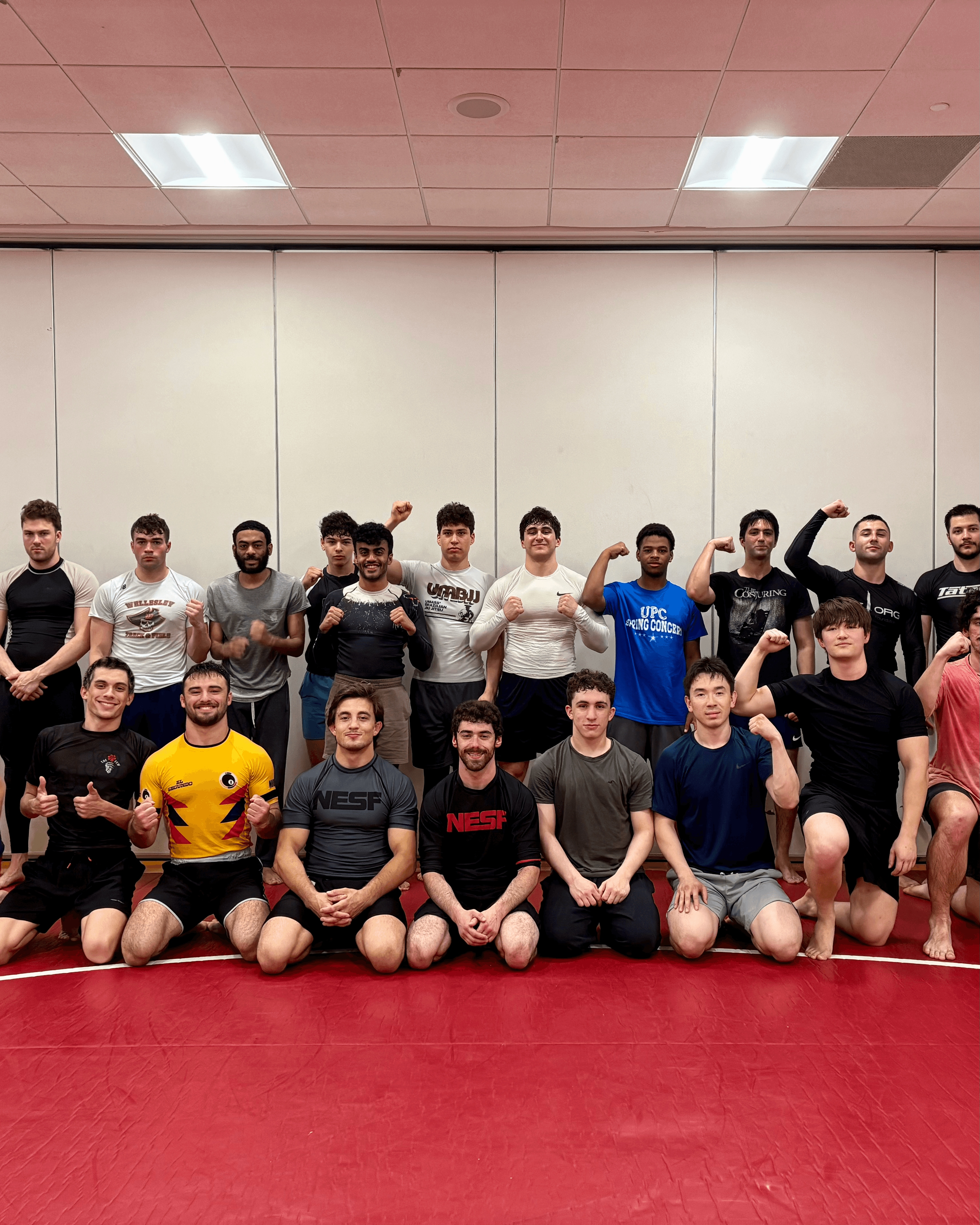 Assistant instructors after training at UMass BJJ Club.