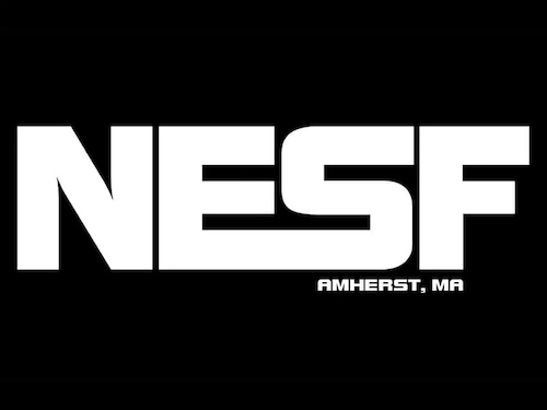 Graphic promotion for NESF AMherst student discount.